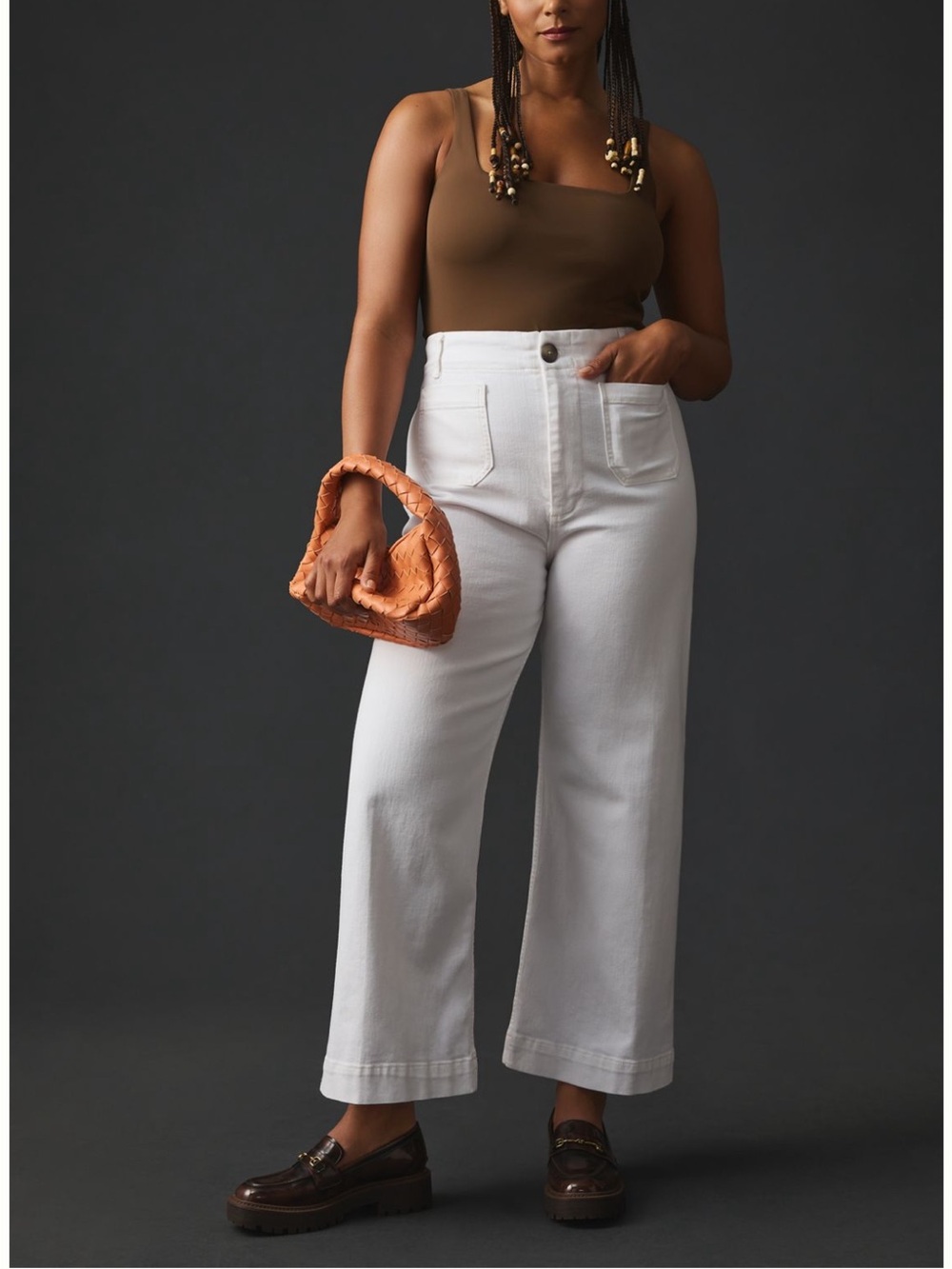 Maeve Colette High rise wide leg jeans